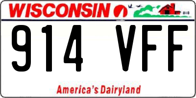 WI license plate 914VFF