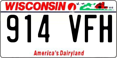 WI license plate 914VFH