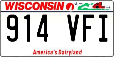 WI license plate 914VFI