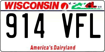 WI license plate 914VFL