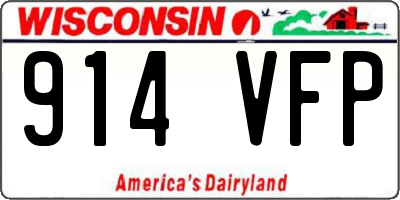 WI license plate 914VFP