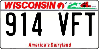 WI license plate 914VFT