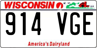 WI license plate 914VGE