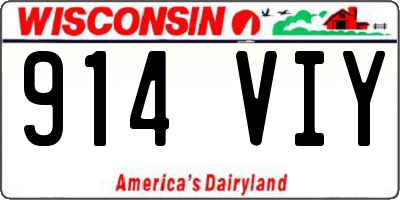 WI license plate 914VIY