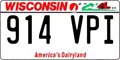 WI license plate 914VPI