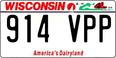 WI license plate 914VPP