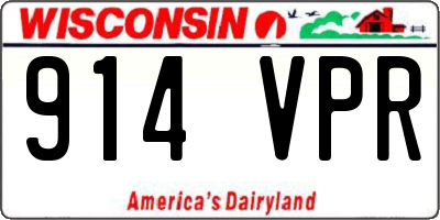 WI license plate 914VPR