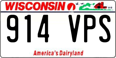 WI license plate 914VPS