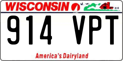 WI license plate 914VPT