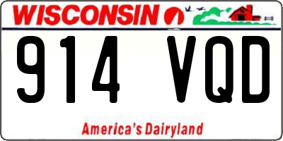 WI license plate 914VQD