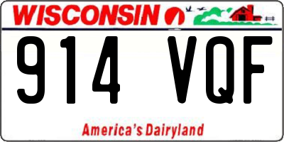 WI license plate 914VQF