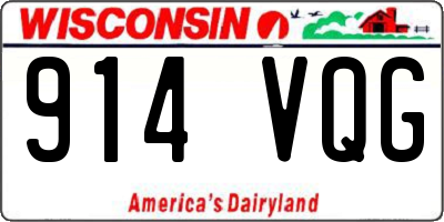 WI license plate 914VQG