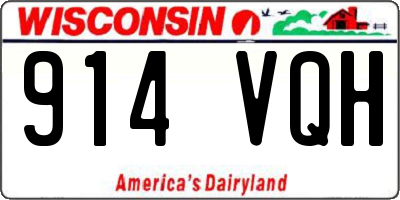 WI license plate 914VQH