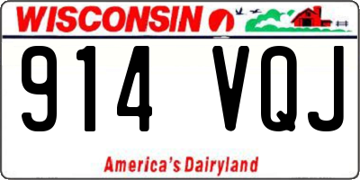 WI license plate 914VQJ