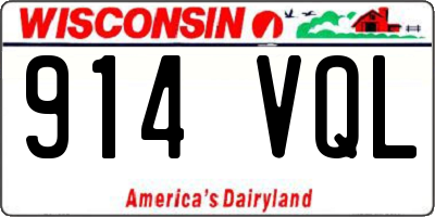WI license plate 914VQL