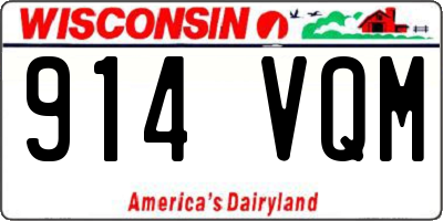 WI license plate 914VQM