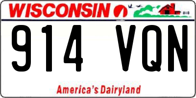 WI license plate 914VQN