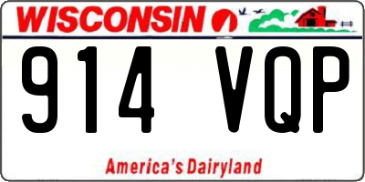 WI license plate 914VQP