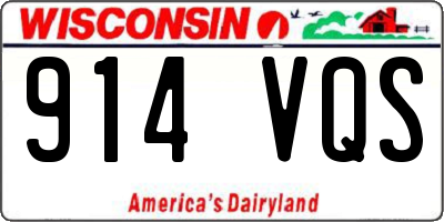 WI license plate 914VQS