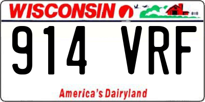 WI license plate 914VRF