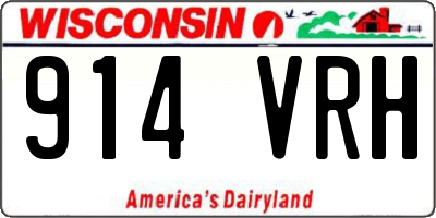 WI license plate 914VRH