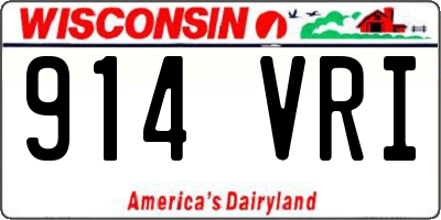 WI license plate 914VRI