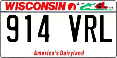 WI license plate 914VRL