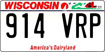 WI license plate 914VRP