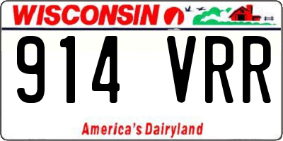 WI license plate 914VRR