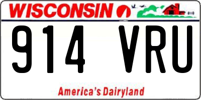 WI license plate 914VRU