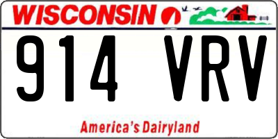 WI license plate 914VRV