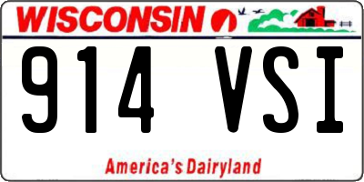 WI license plate 914VSI