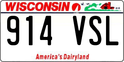 WI license plate 914VSL