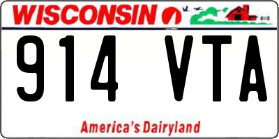 WI license plate 914VTA