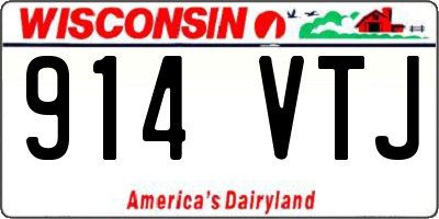 WI license plate 914VTJ