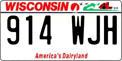 WI license plate 914WJH