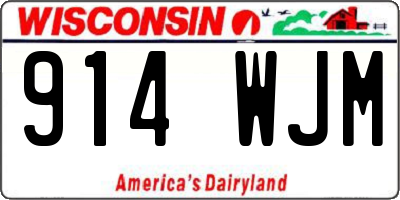 WI license plate 914WJM