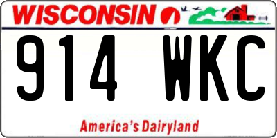 WI license plate 914WKC