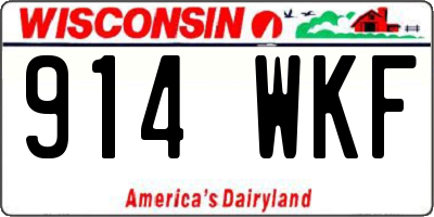 WI license plate 914WKF