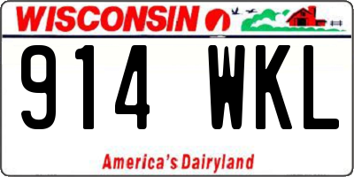 WI license plate 914WKL