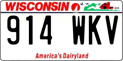 WI license plate 914WKV