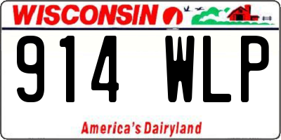 WI license plate 914WLP