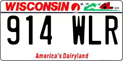 WI license plate 914WLR