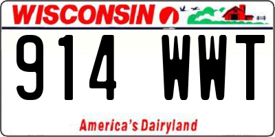 WI license plate 914WWT