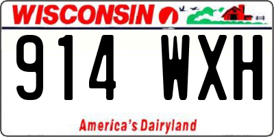 WI license plate 914WXH