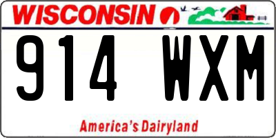 WI license plate 914WXM