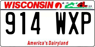 WI license plate 914WXP
