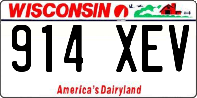 WI license plate 914XEV
