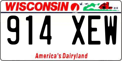 WI license plate 914XEW
