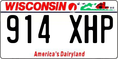 WI license plate 914XHP